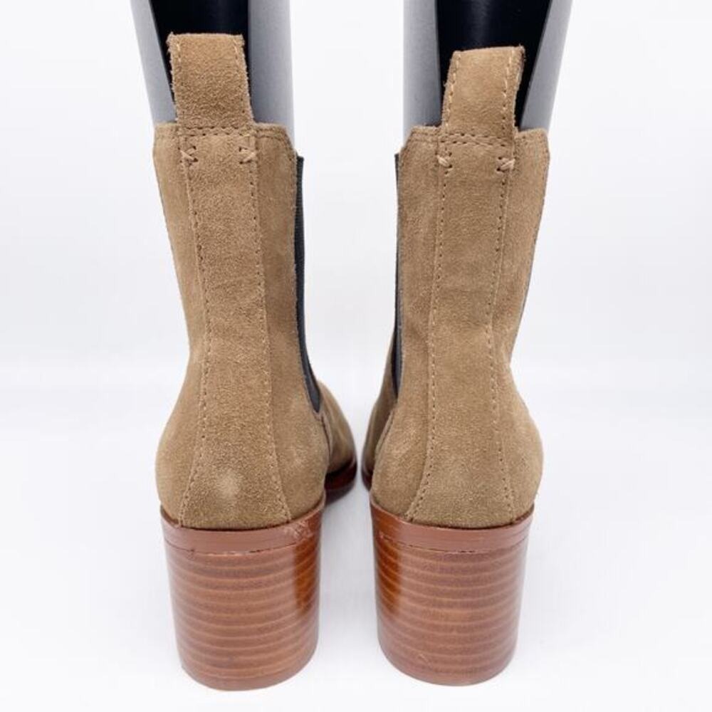 Steve Madden Women's Rhiannon Chelsea Boot Cognac Suede Size 7.5M - Picture 3 of 13